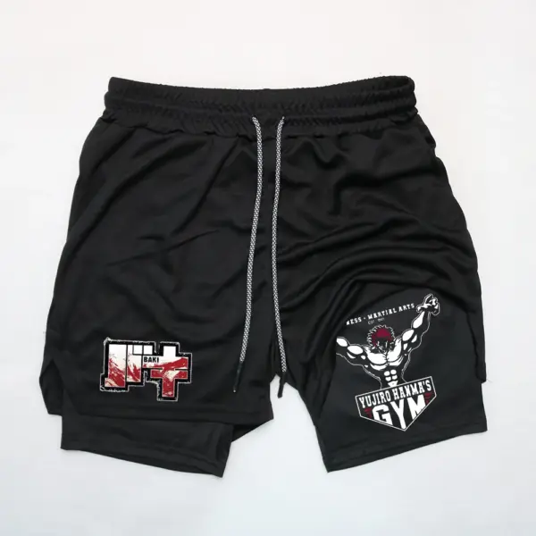 Anime Baki Hanma Fitness Shorts for Men - Image 4