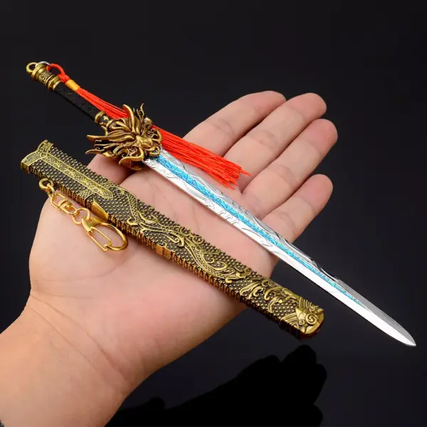 22cm Golden Dragon Toy Katana Model - Image 3
