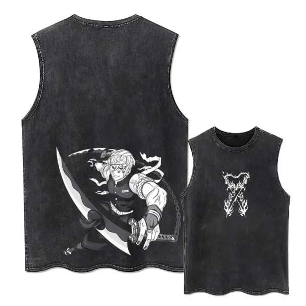 Men's Oversized Anime Graphic T-Shirt - Image 8