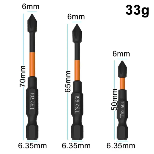 3PC Strong Magnetic Screwdriver Bit Set - Image 2
