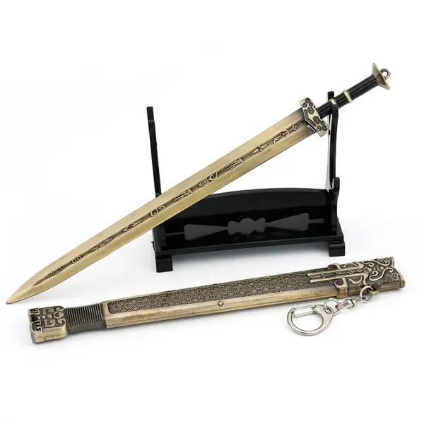 22cm Toy Medieval Sword Keychain Model - Image 6