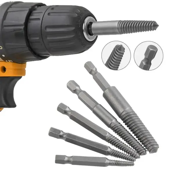 5pc Screw Extractor Set with 60mm Tool - Image 3
