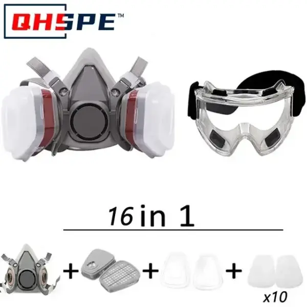 Reusable Half Face Respirator with Cotton Filter - Image 8