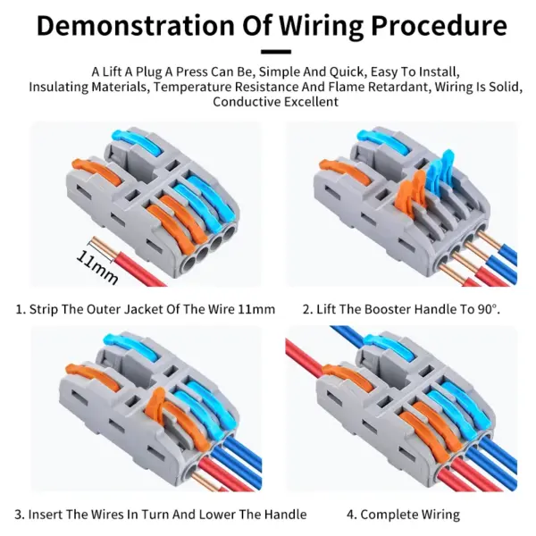 10Pcs Universal Wire Connectors CMK422 32A - Image 3