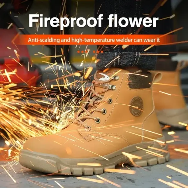 Lightweight Steel Toe Work Boots for Men - Image 6