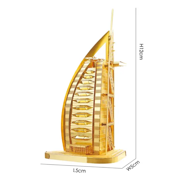 3D Metal Puzzle Building Model Kit - Image 2