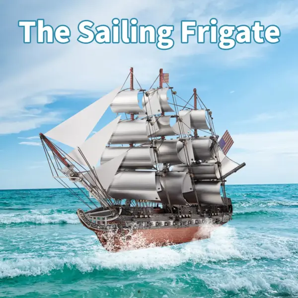 Piececool 3D Metal Sailing Frigate Model Kit - Image 2