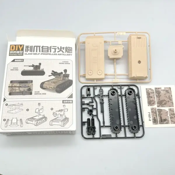 Digital Army Tank Model Toy for Assembly - Image 8
