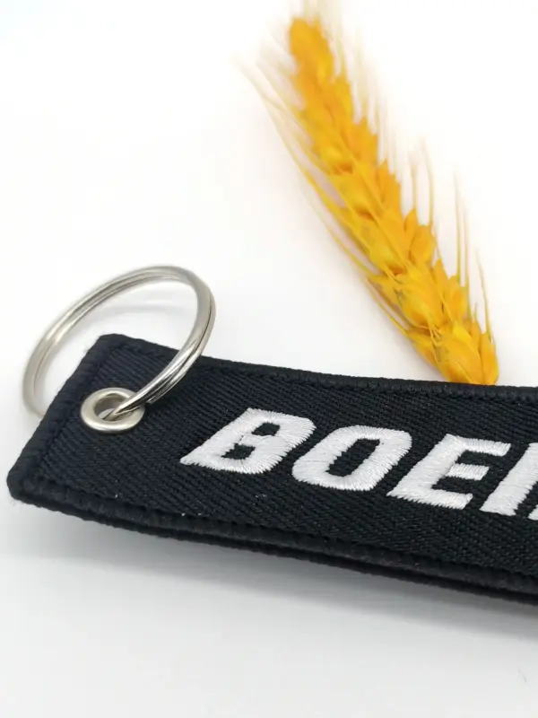 Boeing 737 Double-Sided Embroidery Keychain - Image 6
