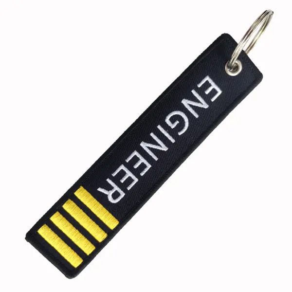 Double-Sided Embroidery Keychain for Engineers - Image 2