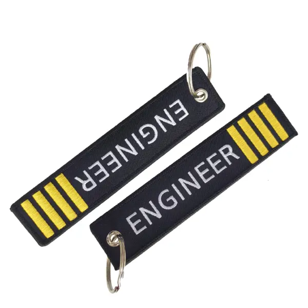 Double Sided Pilot Engineer Lanyard Keychain - Image 6