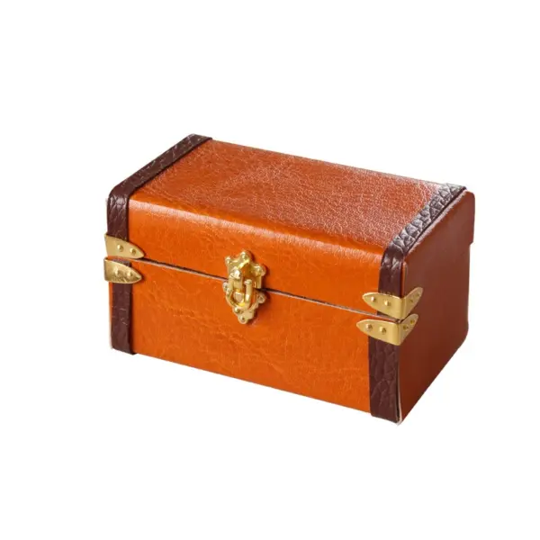 Dollhouse Miniature Vintage Leather Suitcase - Image 7