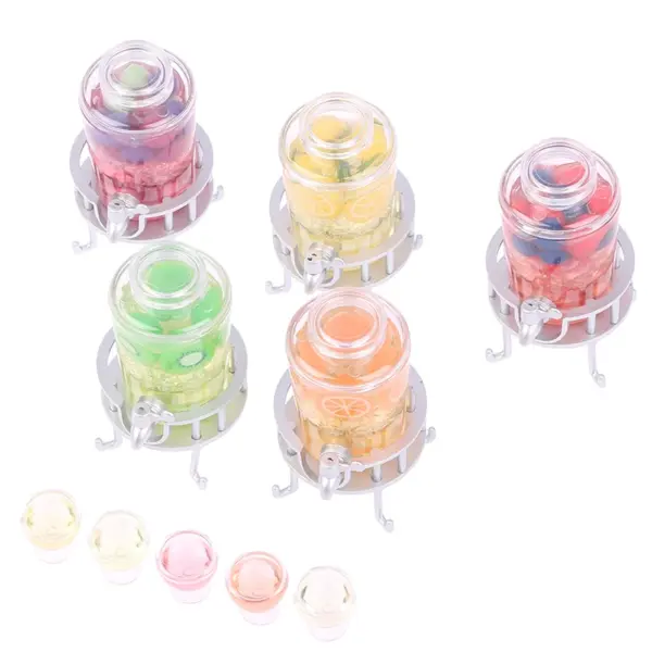 Miniature Plastic Fruit Bucket for Dollhouse - Image 2