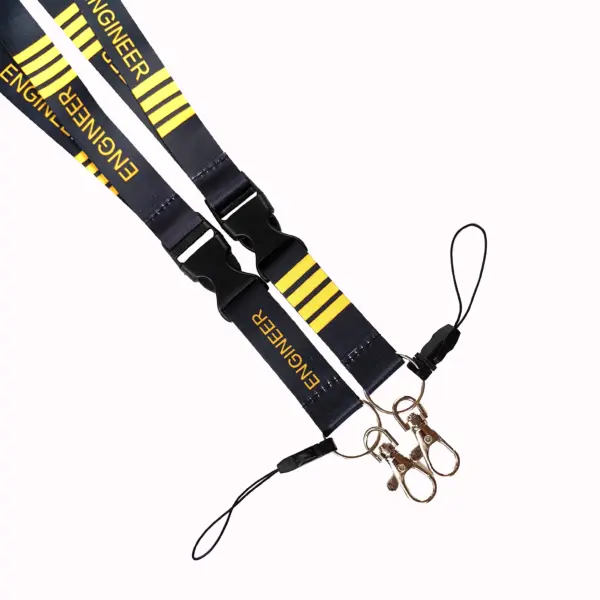 Double Sided Pilot Engineer Lanyard Keychain - Image 4