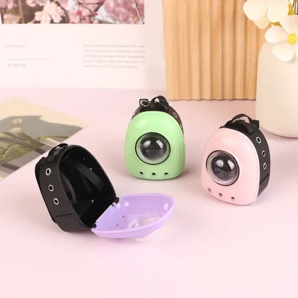 1:6 Dollhouse Mini Plastic Cat Backpack - Image 3