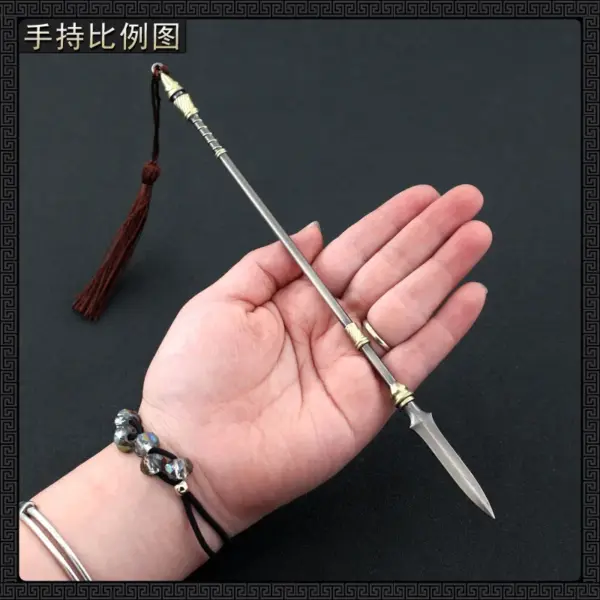 22cm Metal Chinese Halberd Spear Collectible - Image 5