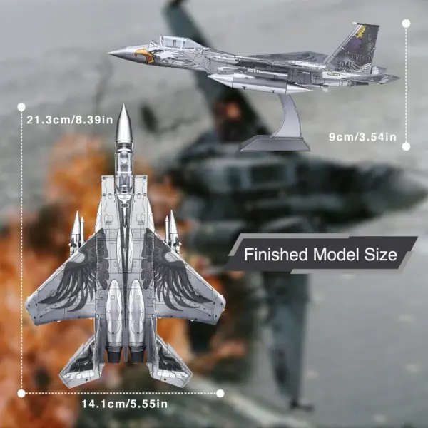 Piececool F-15 Fighter 3D Metal Puzzle Model - Image 2