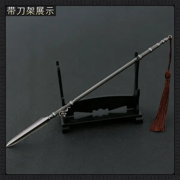 22cm Metal Chinese Halberd Spear Collectible - Image 31