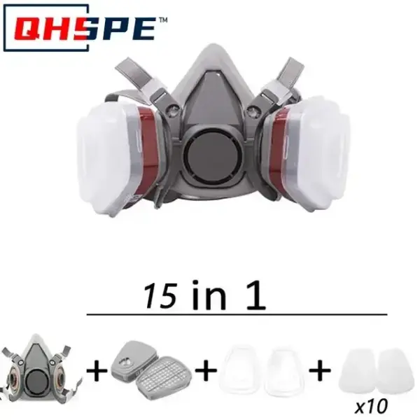 Reusable Half Face Respirator with Cotton Filter - Image 6