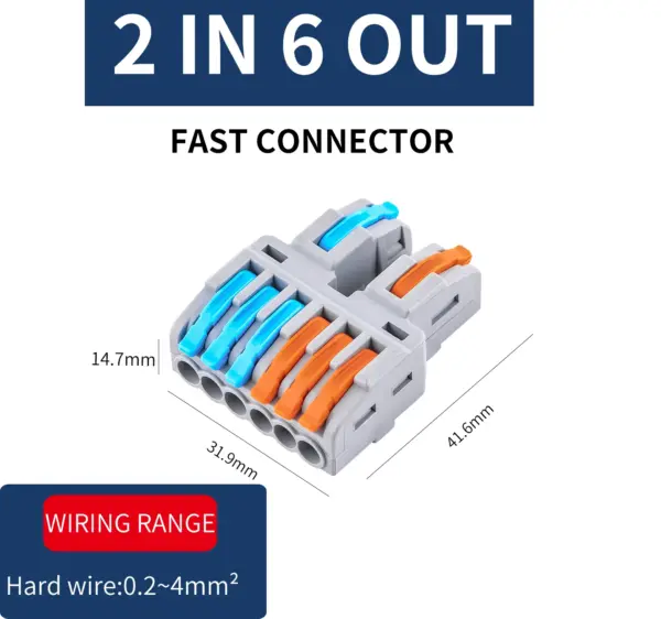 10Pcs Universal Wire Connectors CMK422 32A - Image 8