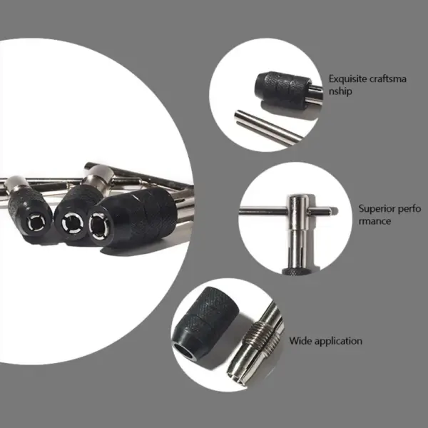 T-Shaped Tap Wrench Set with M3-M8 Taps - Image 2