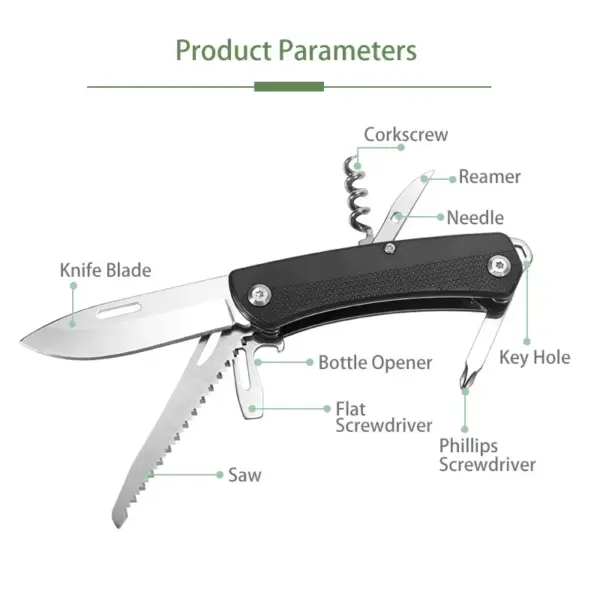 Multifunctional Folding Knife and Tool Set - Image 3