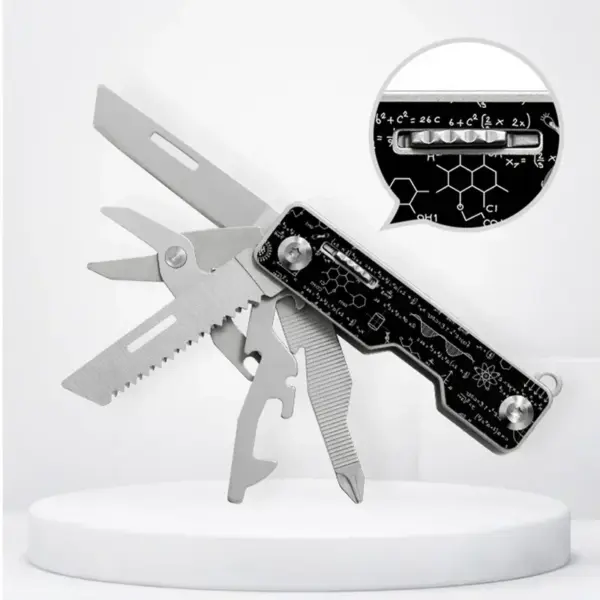 8-in-1 Swiss Tech Multitool EDC Outdoor Knife - Image 3