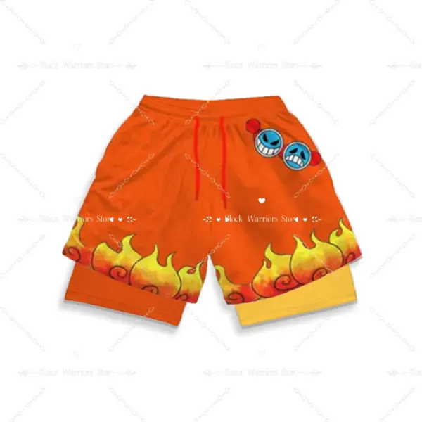 Anime 2-in-1 Sports Shorts for Men - Image 3