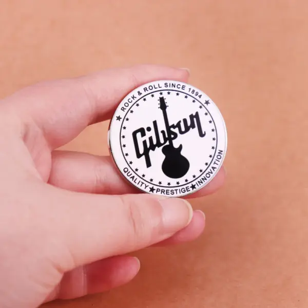 Gibson Logo Electric Guitar Brooch Decoration - Image 3