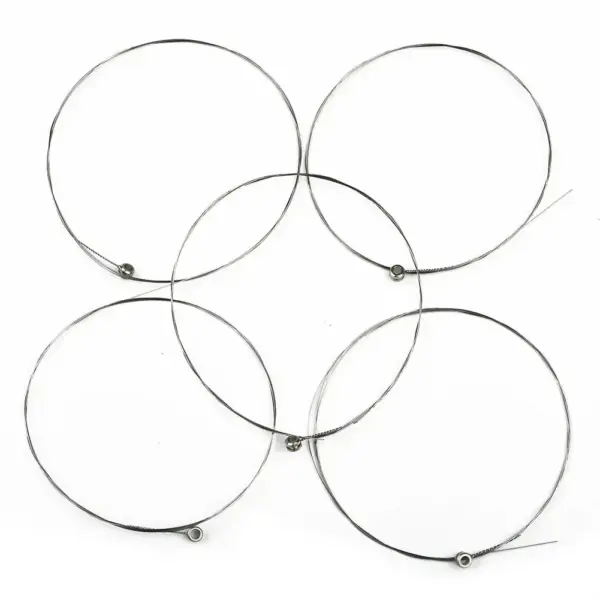 5 Pcs E-1st Single Guitar Strings Silvery - Image 2