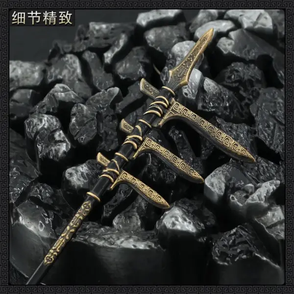 22cm Metal Chinese Halberd Spear Collectible - Image 2