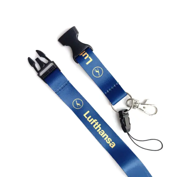 Blue Lufthansa Fashion Lanyard with Clip - Image 5