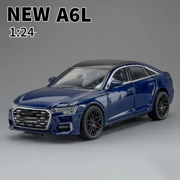 1:24 Scale A6 Alloy Diecast Toy Car Model - Image 9
