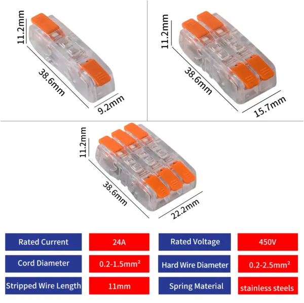 JINH 25Pcs CMK65 2.5mm Quick Connectors - Image 2