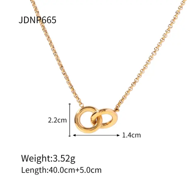 Creative Stainless Steel Pendant Necklace - Image 7
