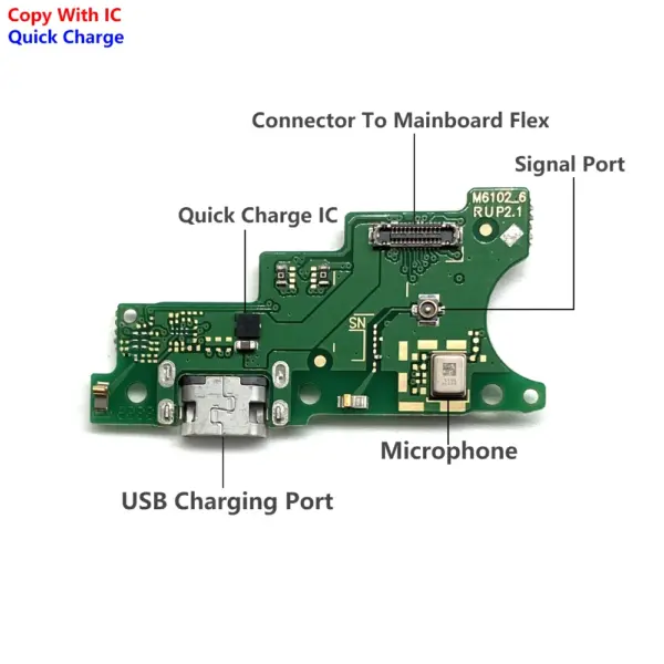Tested Moto E Series Charger Port Flex Cable - Image 2