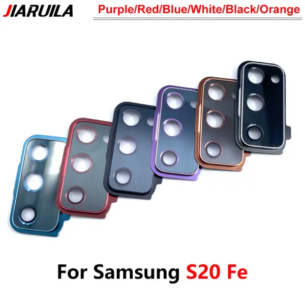Samsung S20 FE Rear Camera Glass Lens Cover with Frame - Image 4