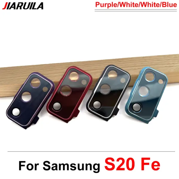 Samsung S20 FE Rear Camera Glass Lens Cover with Frame - Image 2