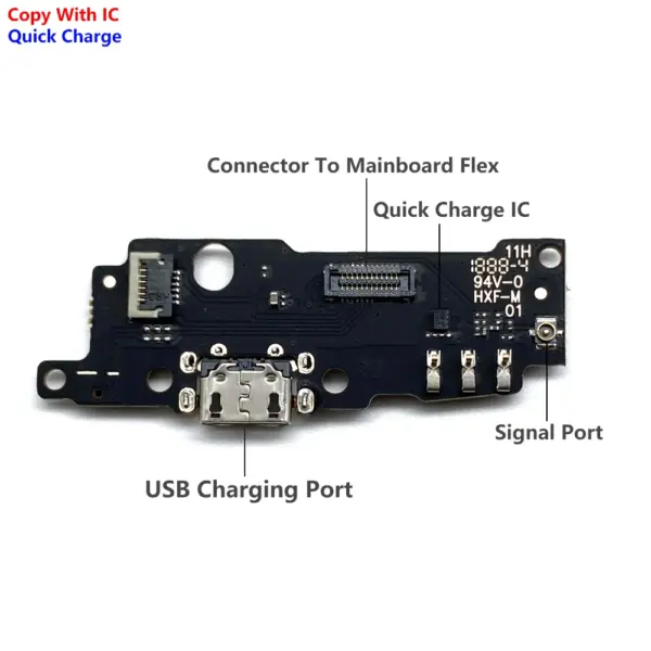 Tested Moto E Series Charger Port Flex Cable - Image 3
