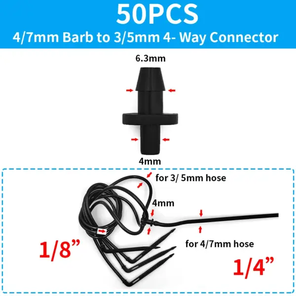 50PCS Bend Arrow Dripper Irrigation Kit - Image 18