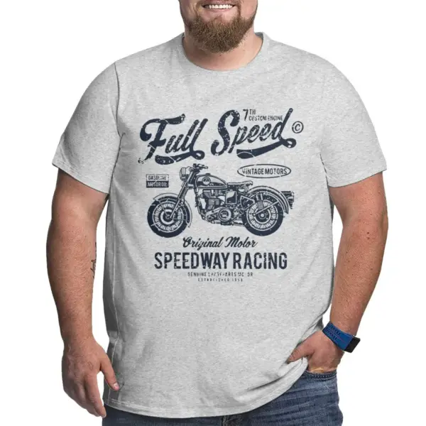 Men's 100% Cotton Racing T-Shirt Large to 6XL - Image 11