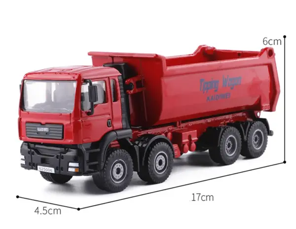1:50 Scale Alloy Dump Truck Model - Image 12