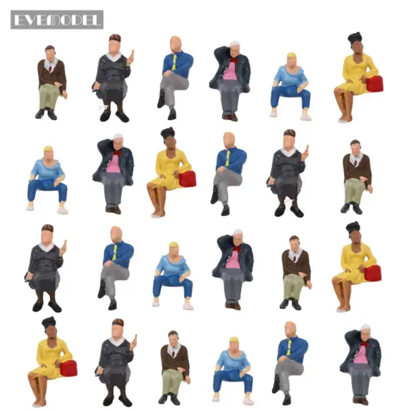 O Scale 1:48 Painted Figures Set - Image 9