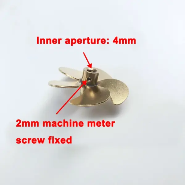 DIY 35mm Brass RC Boat Propeller Pair - Image 2