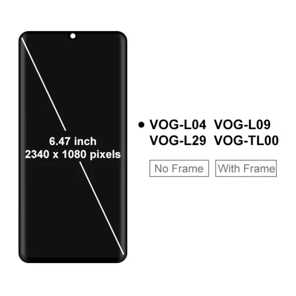 AMOLED Display for HUAWEI P30 Pro VOG Series - Image 2