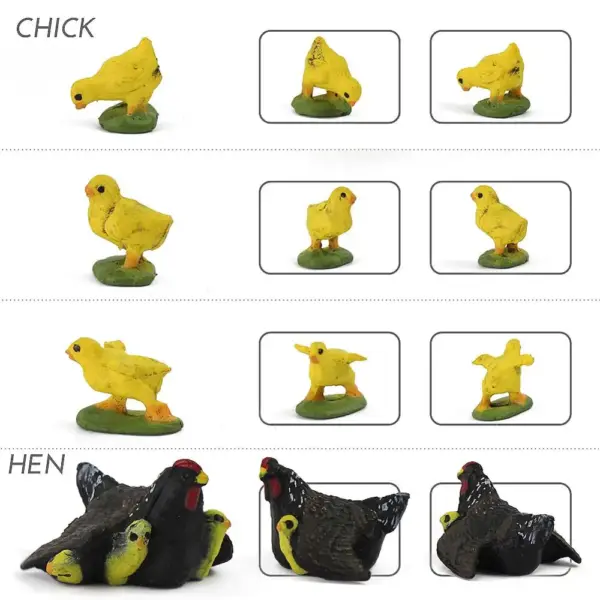 16pcs O Scale PVC Painted Farm Animals Models - Image 5