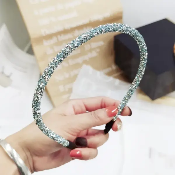 Korea Crystal Rhinestone Soft Headband - Image 10