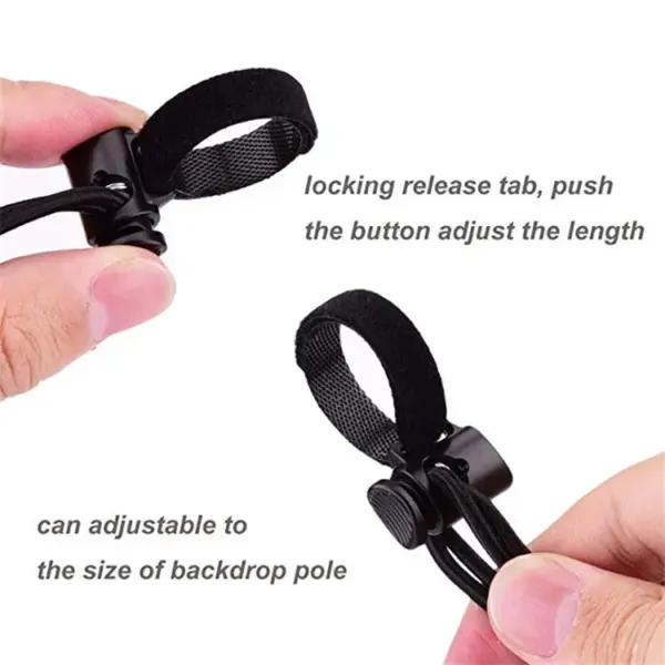 Adjustable 8-Piece Photography Backdrop Clips - Image 3