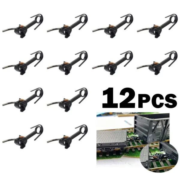 12pcs 20mm HO Scale Magnetic Knuckle Couplers - Image 2
