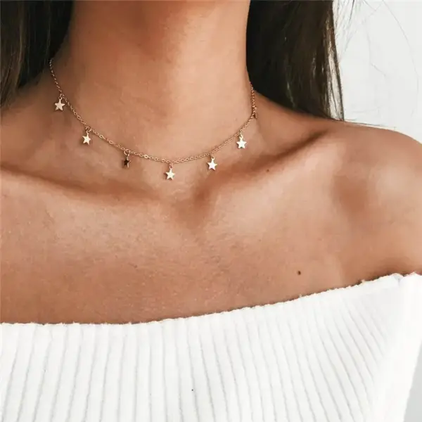 Tiny Heart Choker Necklace in Zinc Alloy - Image 25